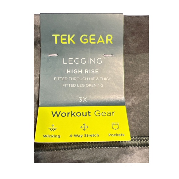 NWT Womens TEK Gear Camo High Waisted Leggings Plus 3X - Picture 6 of 8